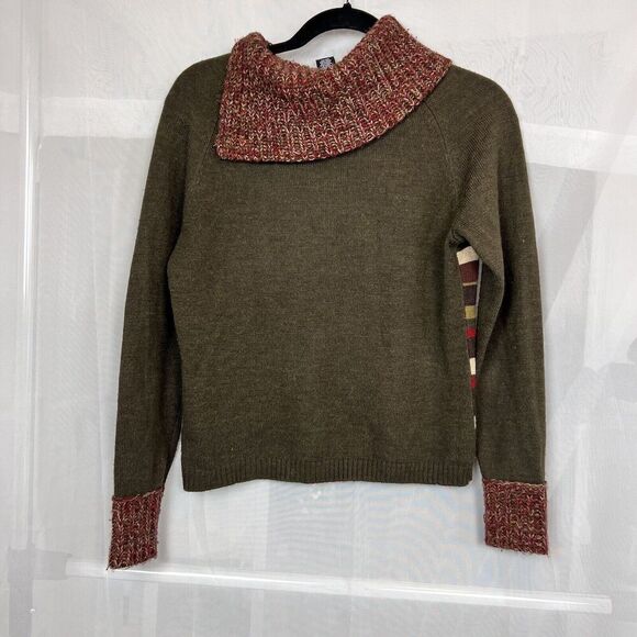 vintage Norton Mcnaughton wool blend Small striped sweater retro artsy - Picture 6 of 9